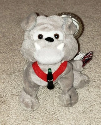 Peluche vintage 1999 Coca-Cola International Collection #0213 Dover the Bulldog Foto 1 de 4