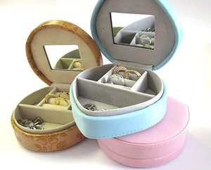 Jewellery Organiser Gift Box Mini Portable Travel-MotherGirl-PU-FAST DISPATCH - Picture 1 of 10