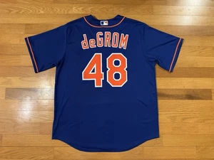Nueva camiseta limitada de béisbol L Nike New York Mets Jacob deGrom azul T770-NMRE para hombre - Imagen 1 de 19