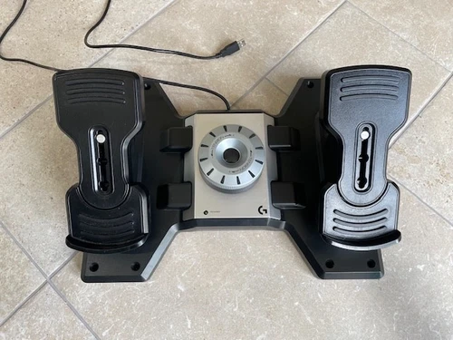 Logitech G Saitek Pro Flight Simulator Rudder Pedals as Pictured - Image 1 of 1