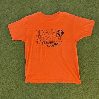 Vintage Idaho State Nike Basketball Camp Shirt Large Hanes Fifty Combed - Image 1 of 4