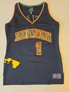 Selah International Hawaii Hawaiian Basketball Jersey Sz L RARE - Picture 1 of 9