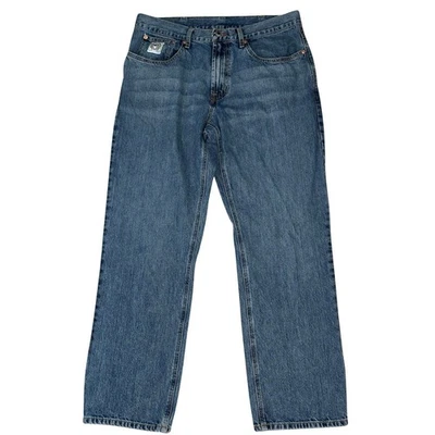 Cinch Jeans Men’s 36×32 White Label Relaxed Straight Leg Medium Stonewash Denim - Image 1 of 4