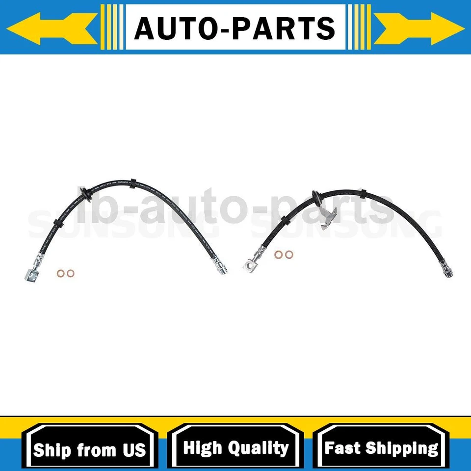 2X Manguera de línea de freno delantero Sunsong para Mercedes-Benz ML320 1999 2000 2001 2002 Foto 1 de 4