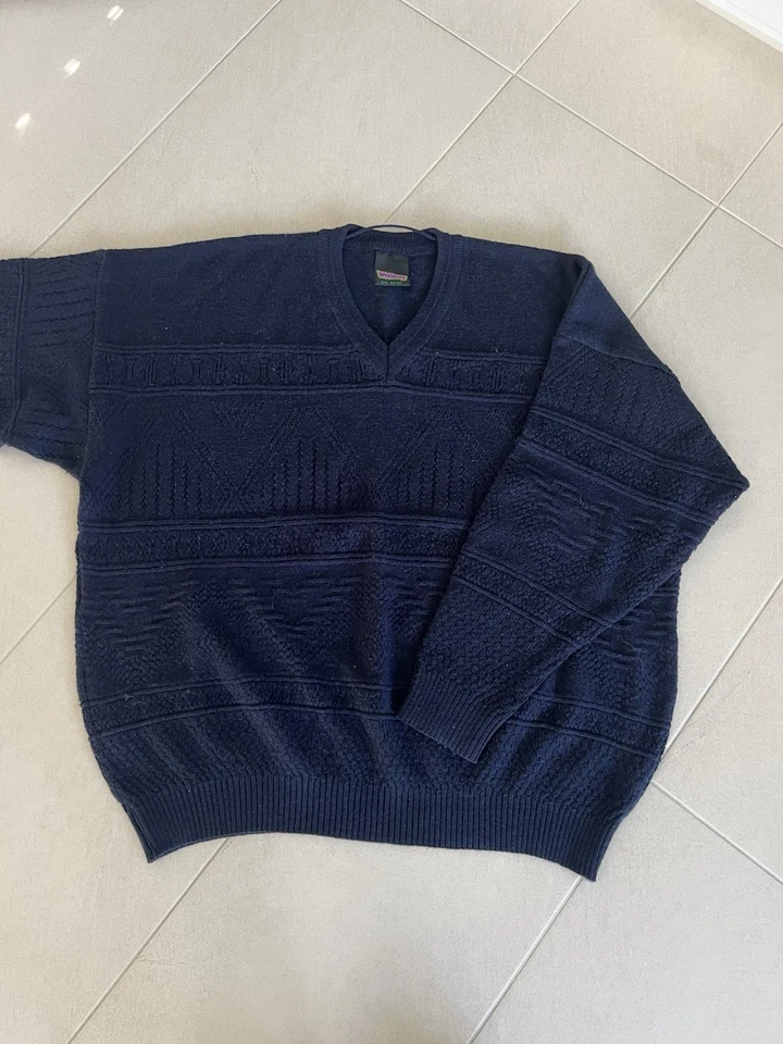 C&A Westbury Pullover Gr. XXL (60/62) Dunkelblau Feinstrick mit Struktur - Bild 1 von 3