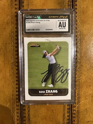 ROSE ZHANG 2023 SPORTS ILLUSTRATED FOR KIDS RC #1094 AUTHENTIC JSA AUTO GRADE 10 - Image 1 of 2