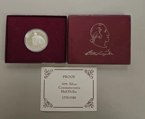 1982 George Washington 250th Anniversary Silver Commemorative Half Dollar PP - Bild 1 von 6