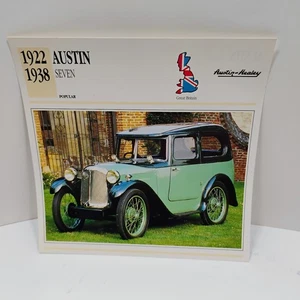 1922-1938 Austin Seven Popular Great Britain Atlas Info Card - Picture 1 of 2