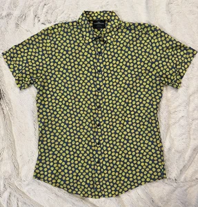 Rodd & Gunn Sports Fit Lemon All Over Print Shirt L – Woven in Italy 100% Cotton - Picture 1 of 5