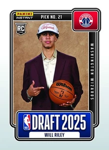 Will Riley - 2025-26 Panini Instantáneo NBA Draft Night #21 WASHINGTON WIZAR PREVENTA - Imagen 1 de 1