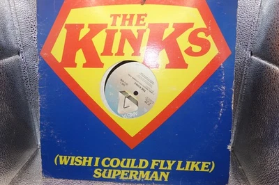The Kinks - (Wish I Could Fly Like) Superman, Very Good +,  12" Single [1979] - Image 1 of 3