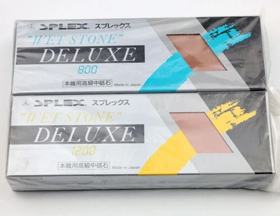 (2) SUEHIRO Medium Professional Whetstones SPLEX Sharpening Stone #800 & #1200 - Image 1 of 2