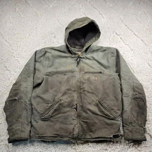 Chaqueta con Capucha Forrada Carhartt Sherpa 104392-MOS Verde Musgo Golpeado Para Hombres Lrg LEER - Imagen 1 de 18