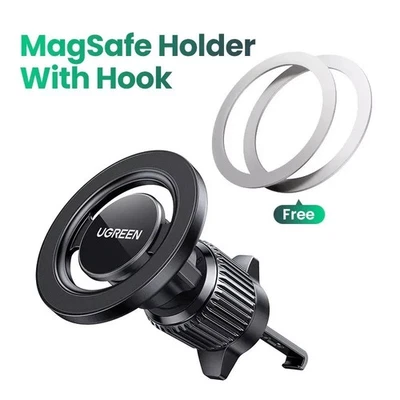 UGREEN Magnetic Car Phone Holder Air Vent Car Phone Stand For Magsafe (BLack) - Image 1 of 4