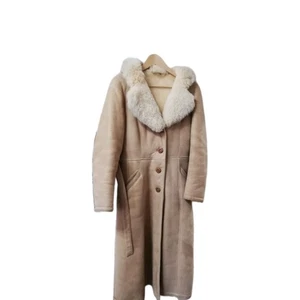 Damen Lammfellmantel Shearling Echtleder Beige Gr.40 Leder Chris Made in Spain - Bild 1 von 24