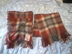2 x Amazing Cozy Next Lambswool Blankets Tartan Colour 125x160Cm Winter Collec - Picture 1 of 4