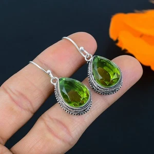 Pendiente de joyería de plata esterlina 925 hecho a mano de piedras preciosas... - Imagen 1 de 8