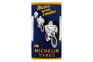 Enamel plaque MICHELIN 90x45 cm collectable sign logo plate emblem - Picture 1 of 3