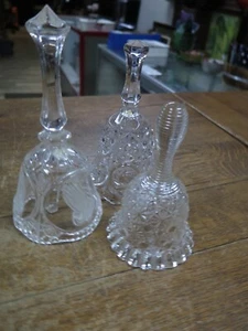 3 GLASGLOCKEN - VINTAGE NACHLASS KONVOLUT OHNE CHIPS UND MIT GLOCKEN - Bild 1 von 12