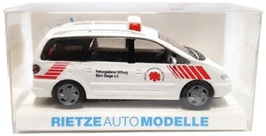 1:87 Scale Rietze 50751 Volkswagen Sharan - Rettungsdienst Sttiftung - BNIB - Picture 1 of 1