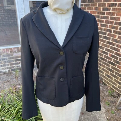 Traje Pantalón Eddie Bauer Negro Lavable a Máquina 2 Piezas Talla 4 Chaqueta Talla 2 Pantalones Foto 1 de 4