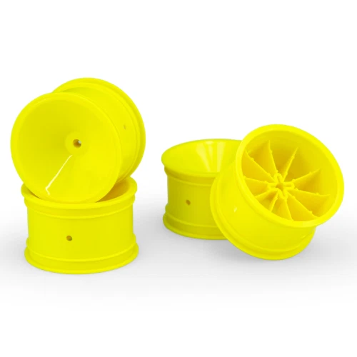 JConcepts Mono 2.2″ Rear Wheel for RC10, Yellow, 4pcs 3404Y - Image 1 of 1