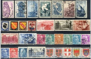 Francia 1946/68 - 239 pezzi - serie + spezzature + servizi - usati (m3212) - Picture 1 of 9