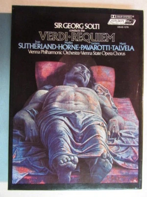 SIR GEORG SOLTI CONDUCTS THE VERDI REQUIEM 2 CASSETTE BOX LUCIANNO PAVAROTTI OOP - Image 1 of 4