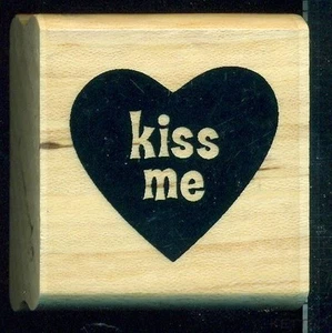 CTMH CO Estampilla de Goma Montada KISS ME HEART Tema de Romance de San Valentín ÁLBUM DE RECORTES - Imagen 1 de 2