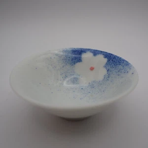 Bowl φ7.7cm Mino ware Floral Side dish Mini Japanese Pottery - Picture 1 of 8