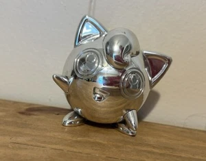 POKEMON 25TH ANNIVERSARY SERIES SILVER CHROME JIGGYPUFF FIGURE Free Ship - Picture 1 of 6