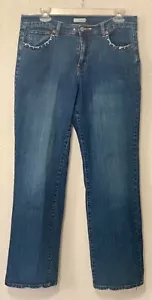 Vintage TNT Denim Jeans Dark Wash With Rhinestone Accents - Picture 1 of 4