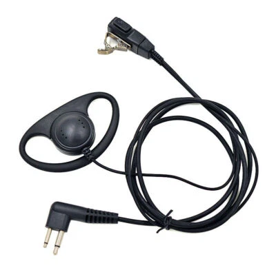 2 Pin Earphone M Plug Earpiece PTT Headset Mic for Motorola Radio Walkie Talkie - Image 1 of 2