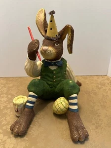 SELTENE Bethany Lowe Rembrandt Osterhase Crackled/Distressed Figur LESEN - Bild 1 von 20