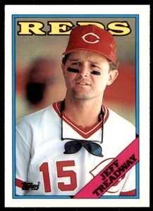 1988 Topps Traded Jeff Treadway . Cincinnati Reds #122T