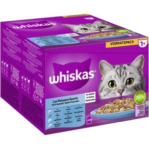 Whiskas Multipack 1+ Fisch Auswahl in Gelee | 48x 85g - Bild 1 von 1