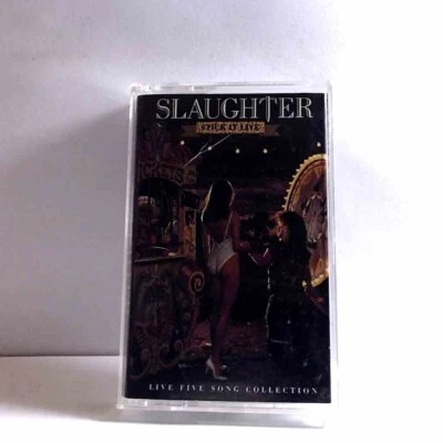 Slaughter – Stick It Live (Cassette, US, 1990, Chrysalis) CS204 - Image 1 of 3