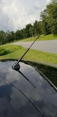 9" Antenna Mast Black Power Rod Radio AM/FM for MITSUBISHI LANCER 2002-2007 New - Image 1 of 4