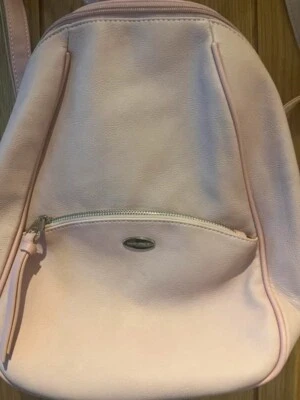 New Womens Backpack Bag Pink, David Jones ajustable straps, zips back & front  - Image 1 of 4