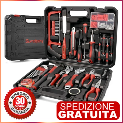Cassetta con Attrezzi Completa Set Attrezzi da Lavoro 148PCS utensili fai da te - Immagine 1 di 4