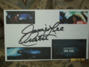 JAMIE LEE CURTIS "THE FOG" SIGNED AUTOGRAPHED 3X5 INDEX CARD - Picture 1 of 3