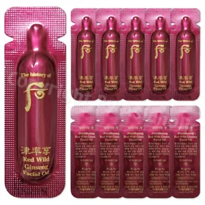 The history of Whoo Red Wild Ginseng Facial Oil 1ml (1pcs ~ 150pcs) Newest Ver - Picture 1 of 19