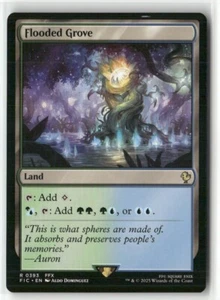 Flooded Grove 393 NM MTG FINAL FANTASY Commander Magic - Picture 1 of 2