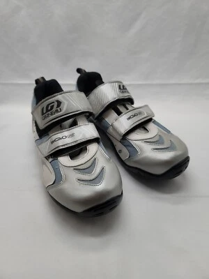 Louis Garneau Ergo Grip Bicicleta de Carretera Ciclismo Zapatos EE. UU. Talla 8 UE Talla 41 Plateado y Blanco Foto 1 de 4