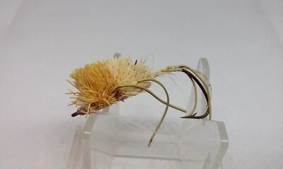 Señuelo de pesca vintage Bass Fly mouse off white 3/4" sin malezas Topwater caña mosca Foto 1 de 4