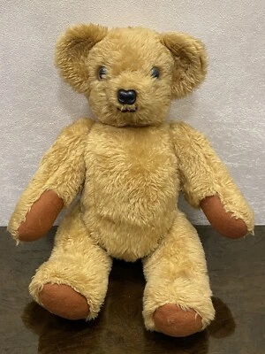 Vintage Plush Light Brown Teddy Bear Toy, 45 cm - Image 1 of 4