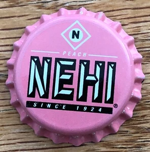 Nehi Soda Caps Vintage Original Lot Set of 10 Peach Pink 1980s Dr. Pepper Bottle - Picture 1 of 4