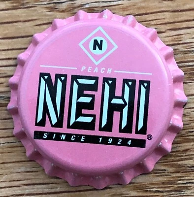 Винтажные оригинальные крышки для газировки Nehi набор из 10 персиково-розовых бутылок Dr. Pepper 1980-х годов - Изображение 1 из 4