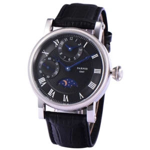 Parnis GMT Moonphase 42mm Men's Watch PA700 - Picture 1 of 7