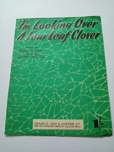 I'm Looking Over a Four Leaf Clover Irish Sheet Music - Imagen 1 de 4